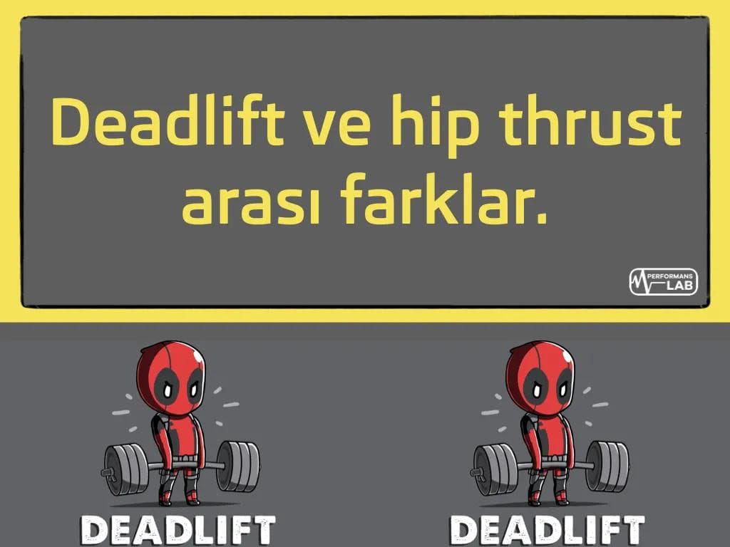 Deadlift ve hip thrust arası farklar.