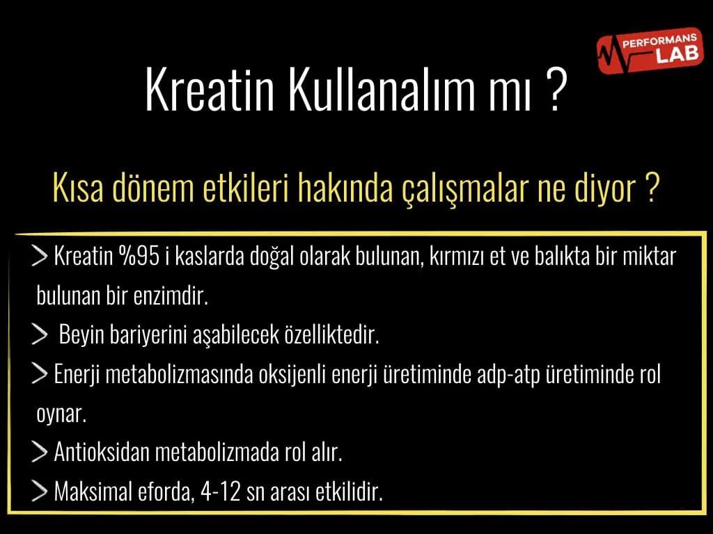 Kreatin Kullanalım Mı ?